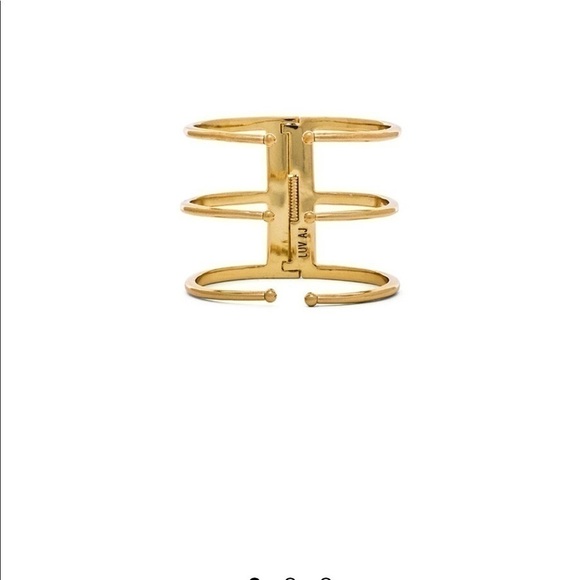 Luv AJ The Triple Spear Bangle Ring in Antique Gold - Picture 1 of 7